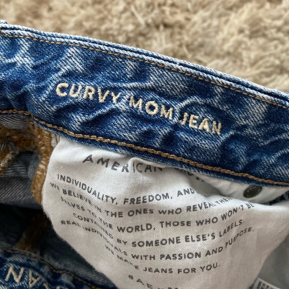 American Eagle Curvy Mom Jeans (NO STRETCH) Size 2 - Picture 5 of 6